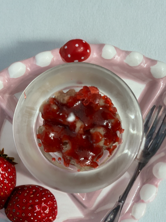 Strawberry Cheesecake Tart Candle